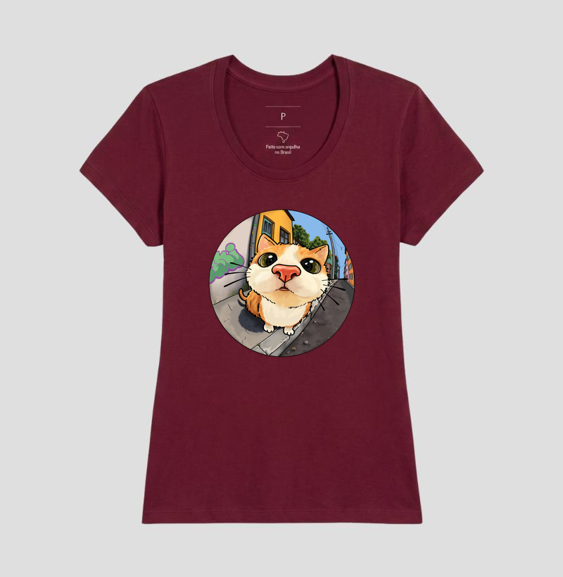 Camiseta Kaki Gatinho Regular Fit - Imagem 13