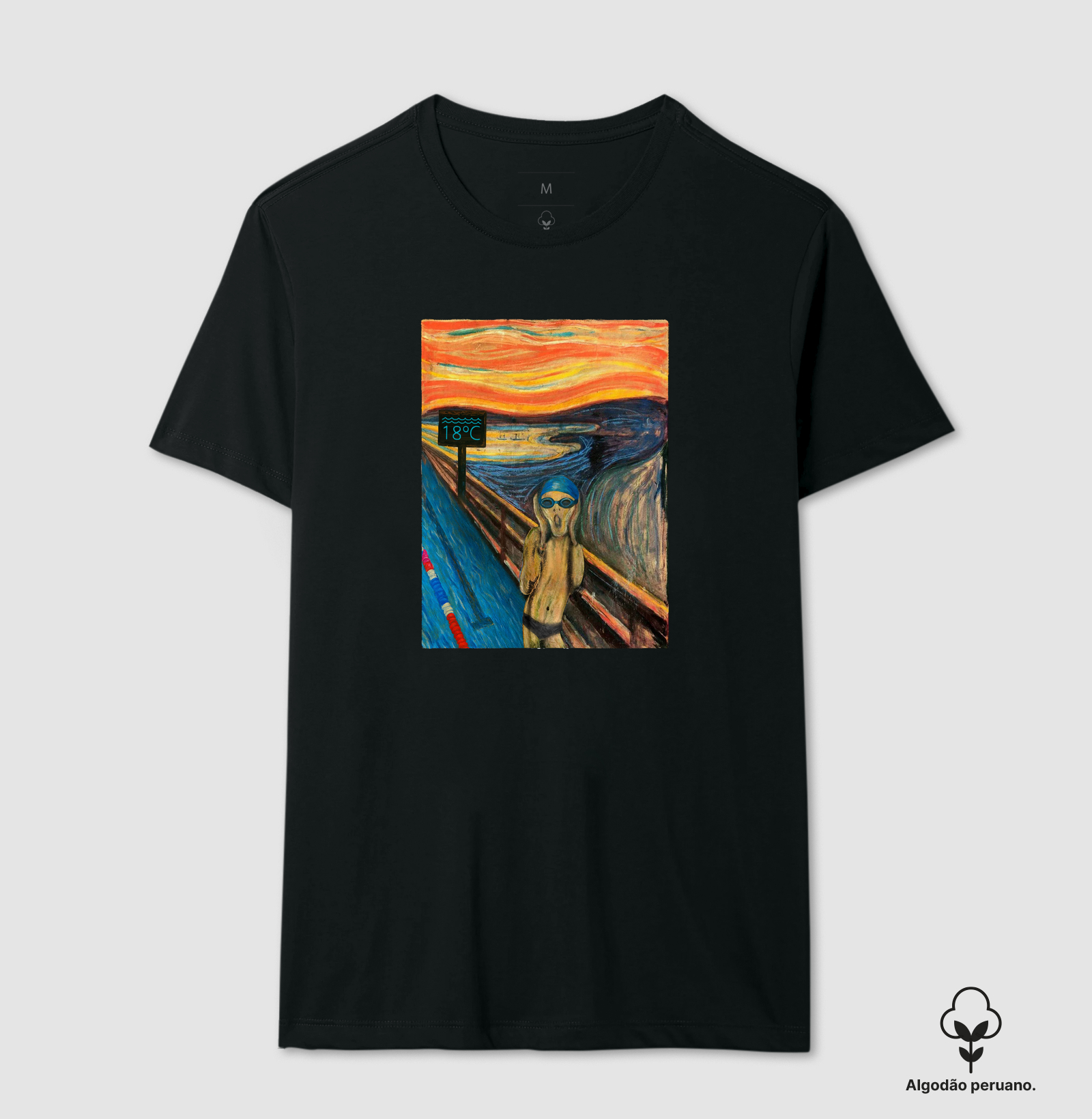 Camiseta Algodão Peruano Natação - O Grito - Imagem 7