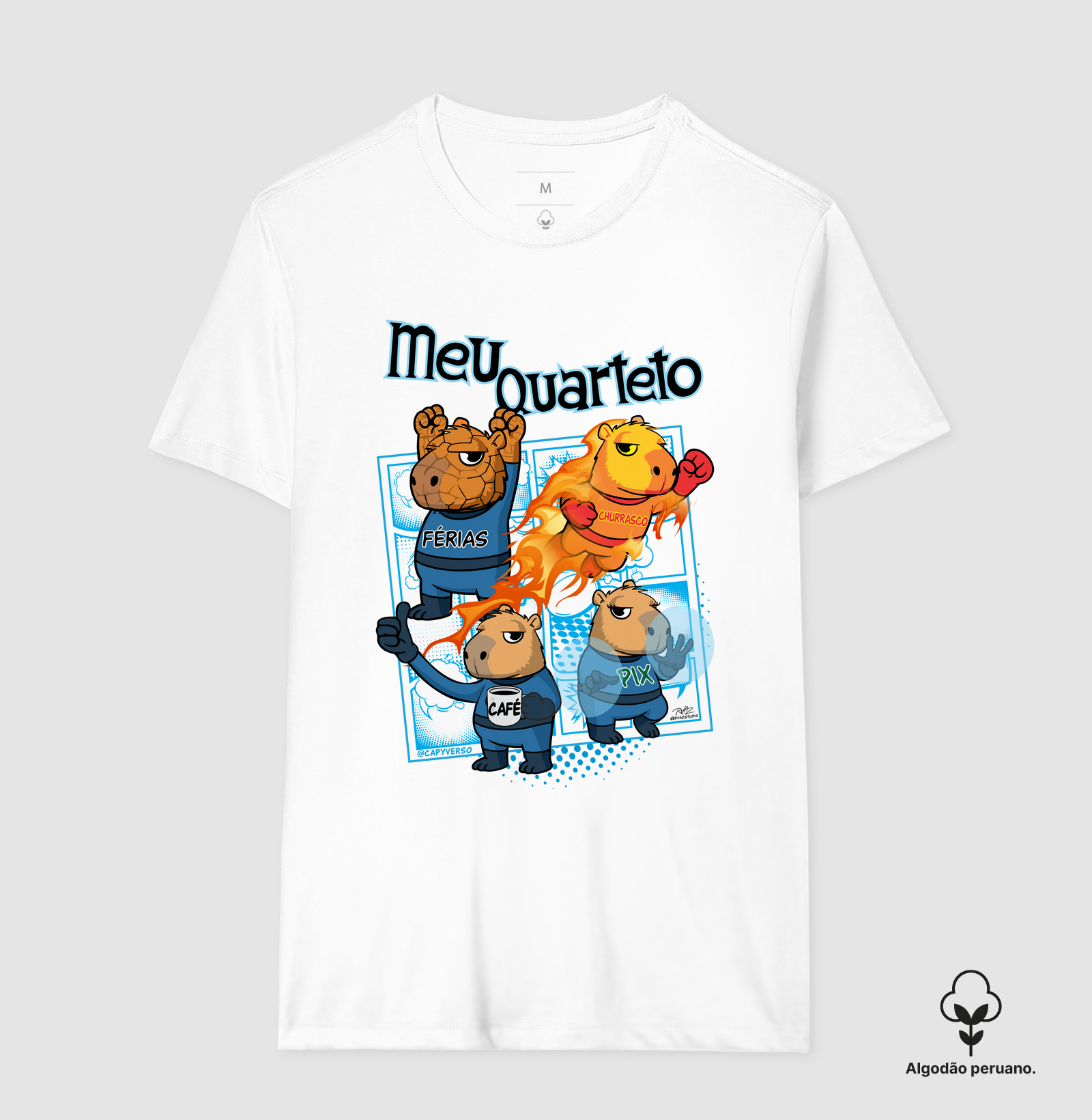 Camiseta Capivara Quarteto - Imagem 2