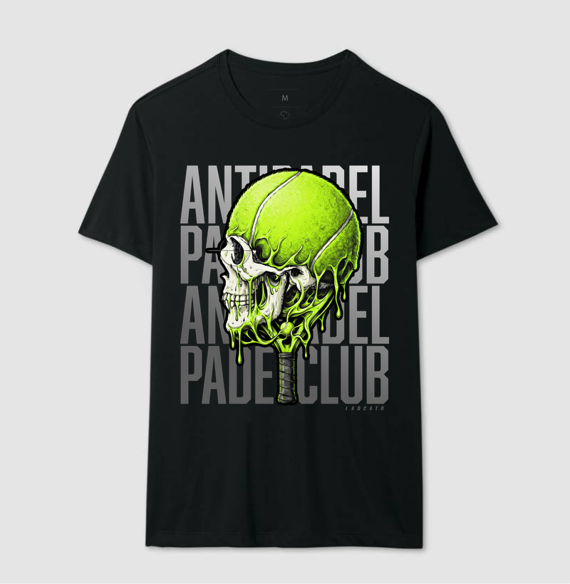 Camiseta Anti-Padel Caveira Prata - Imagem 2