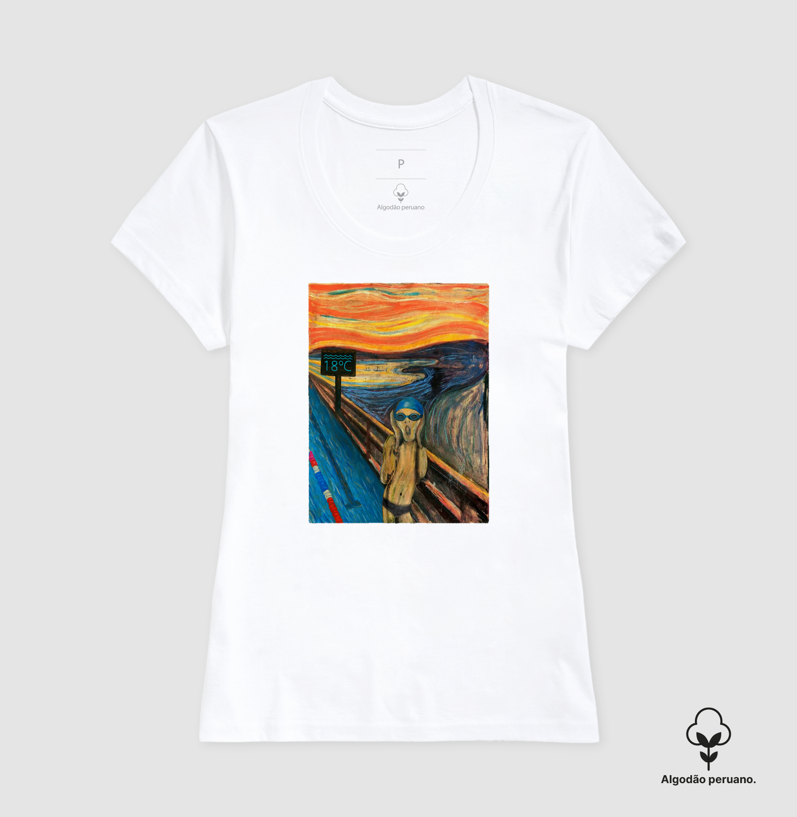 Camiseta Algodão Peruano Natação - O Grito - Imagem 9
