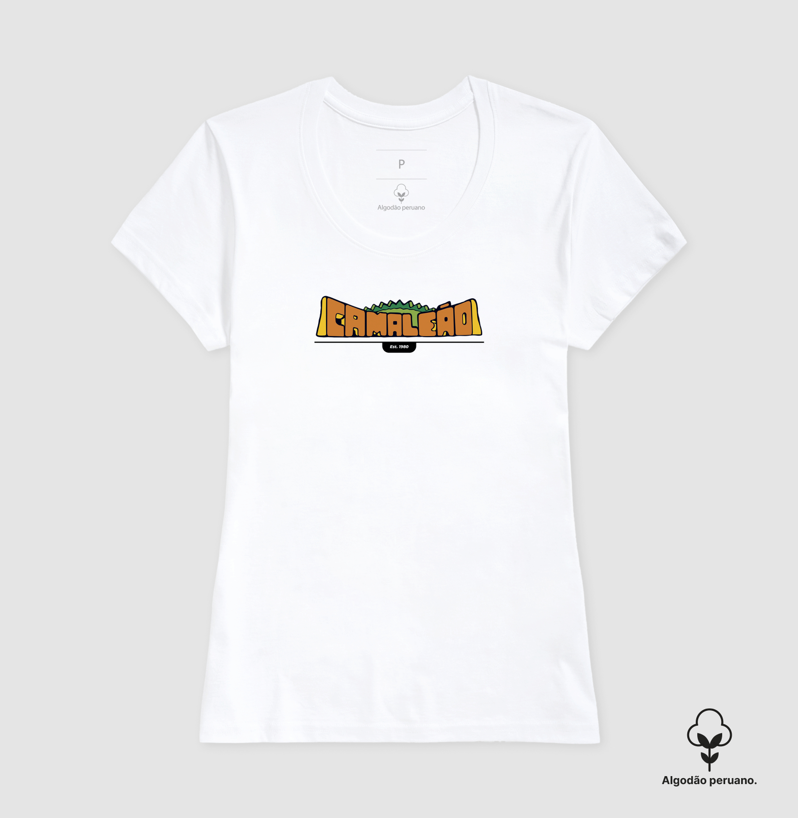 Camiseta Premium Feminina Camaleão - Marca 1980 - Imagem 3