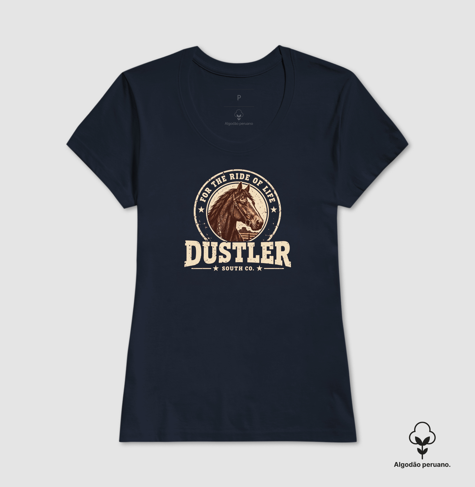 Baby Look Feminina For the Ride of Life Dustler South Co. - Imagem 2