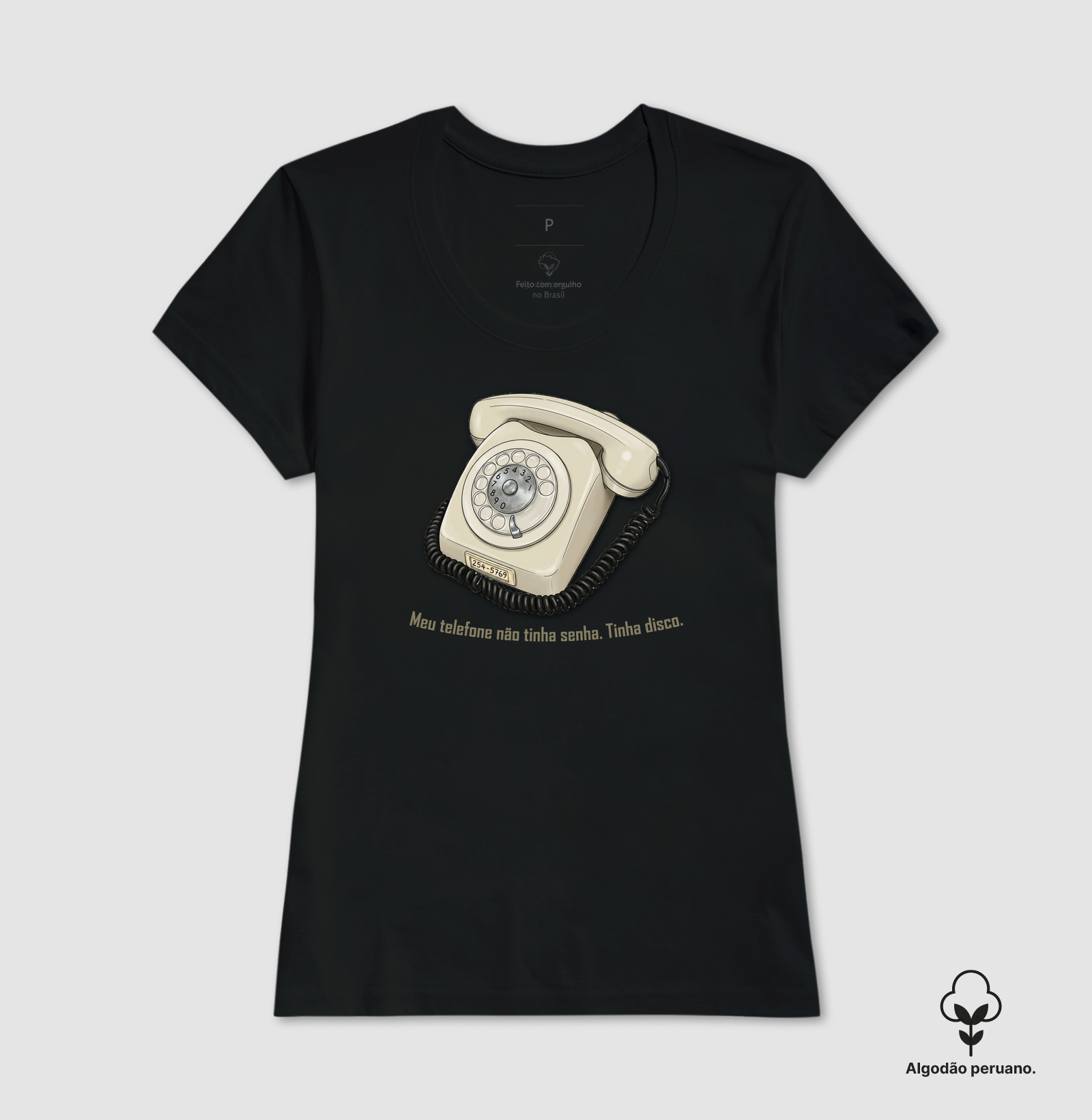 Camiseta Vintage Telefone Disco - Imagem 4