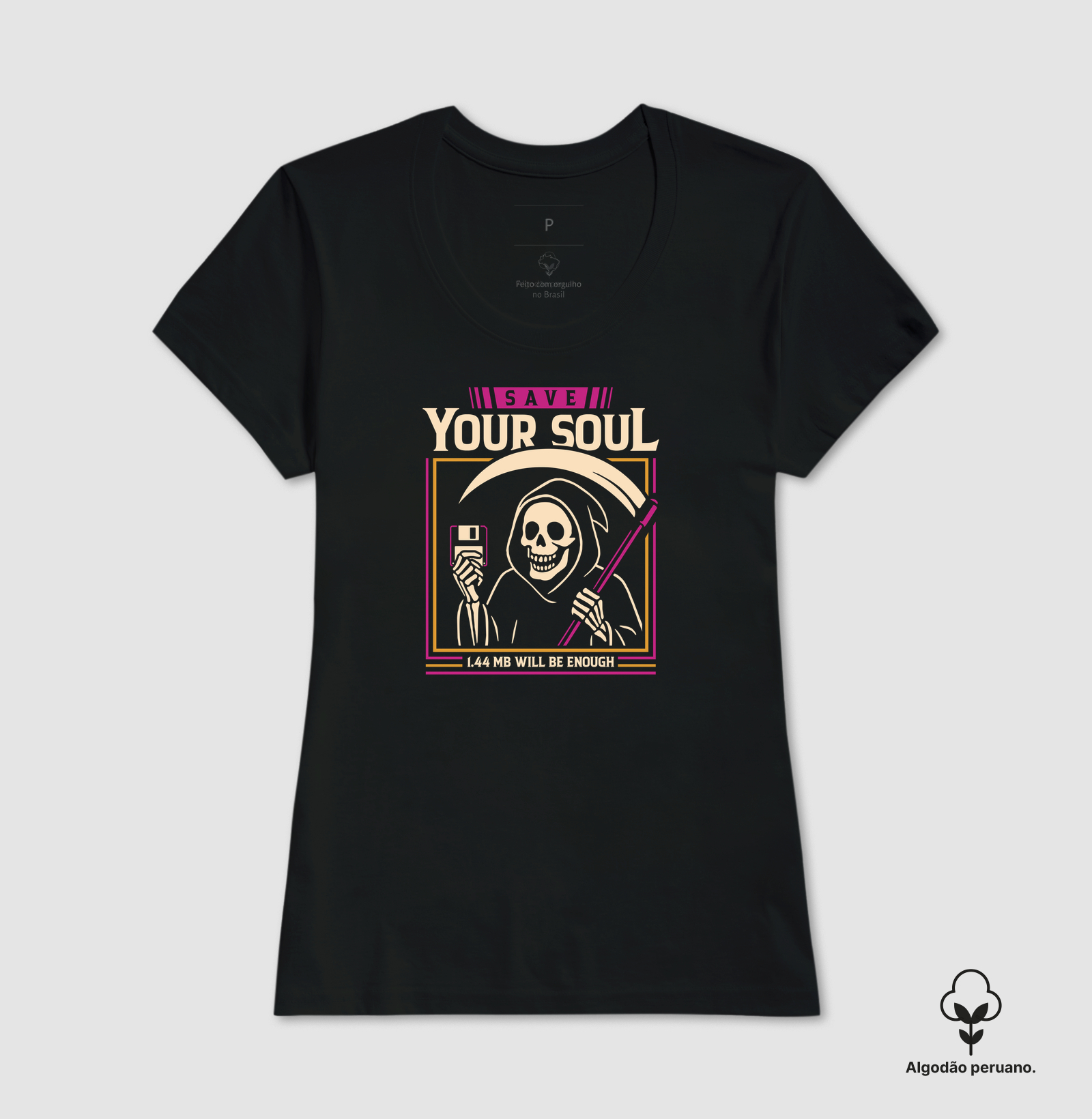 Camiseta Algodão Peruano Salve sua alma - Imagem 3