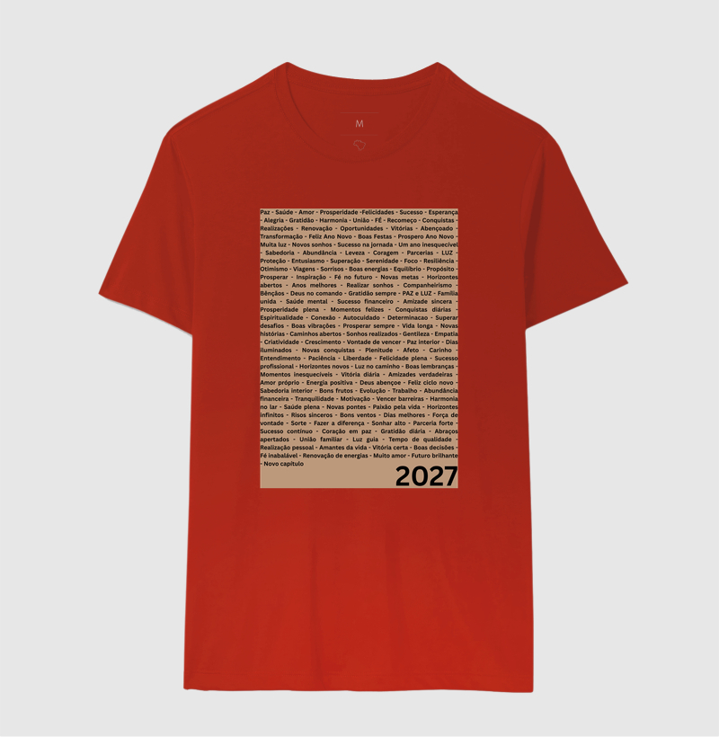 Camiseta Desejos para 2027 – Palavras da Virada - Imagem 9
