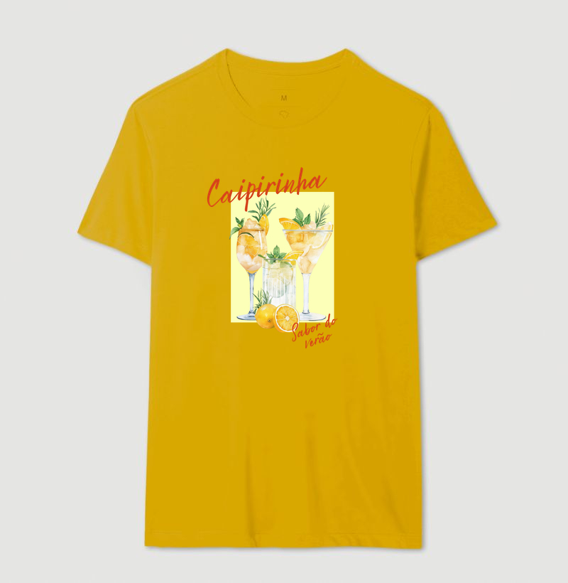 Camiseta Algodão Premium Caipirinha – Sabor do Verão - Imagem 12
