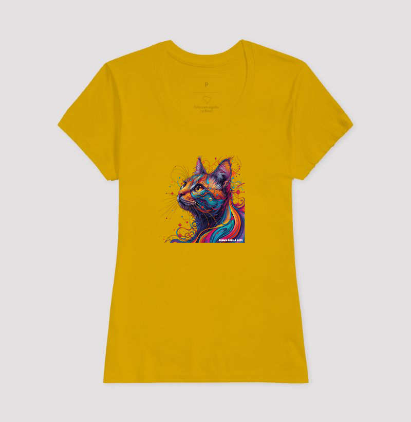Gato colorido de lado - Imagem 16