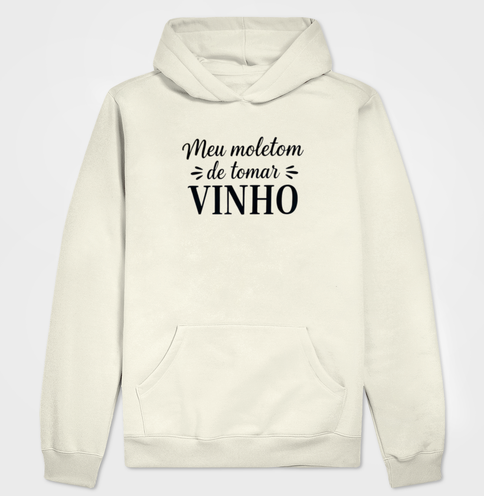Hoodie Moletom Meu moletom de tomar vinho - Imagem 3