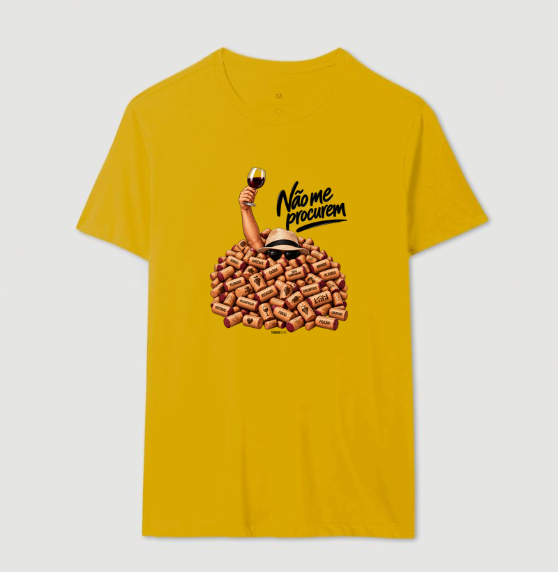Camiseta “Não Me Procurem” – Wine Lifestyle - Versão Chapéu - Imagem 12