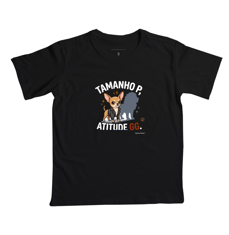 CAMISETA INFANTIL CHIHUAHUA TAMANHO - Imagem 3