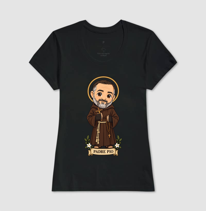 Padre Pio estilo chibi - Imagem 3