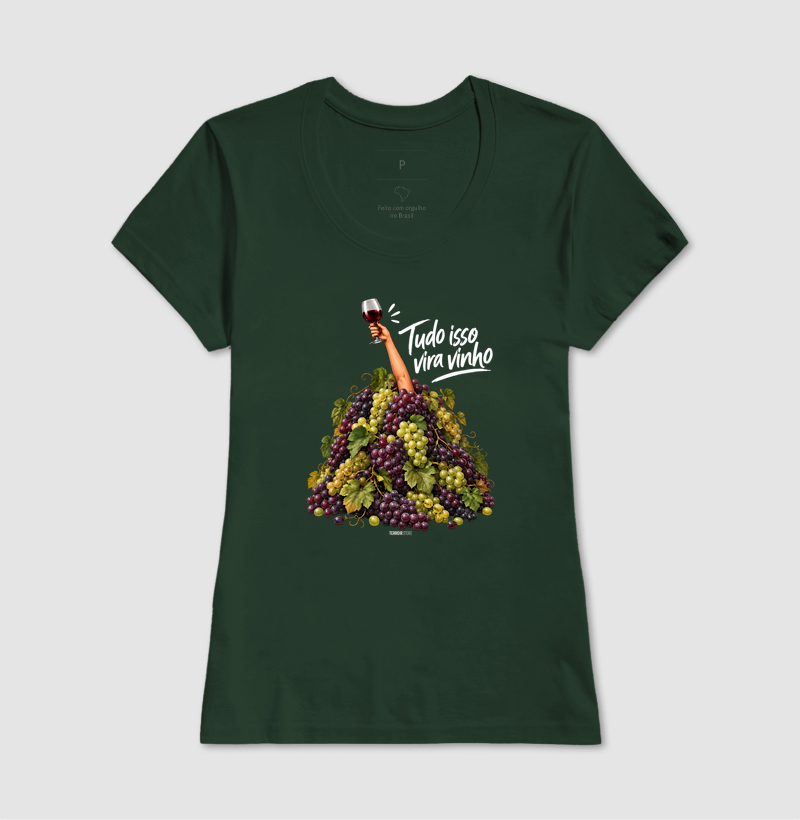 Camiseta “Tudo Isso Vira Vinho” – Humor & Lifestyle - Imagem 11