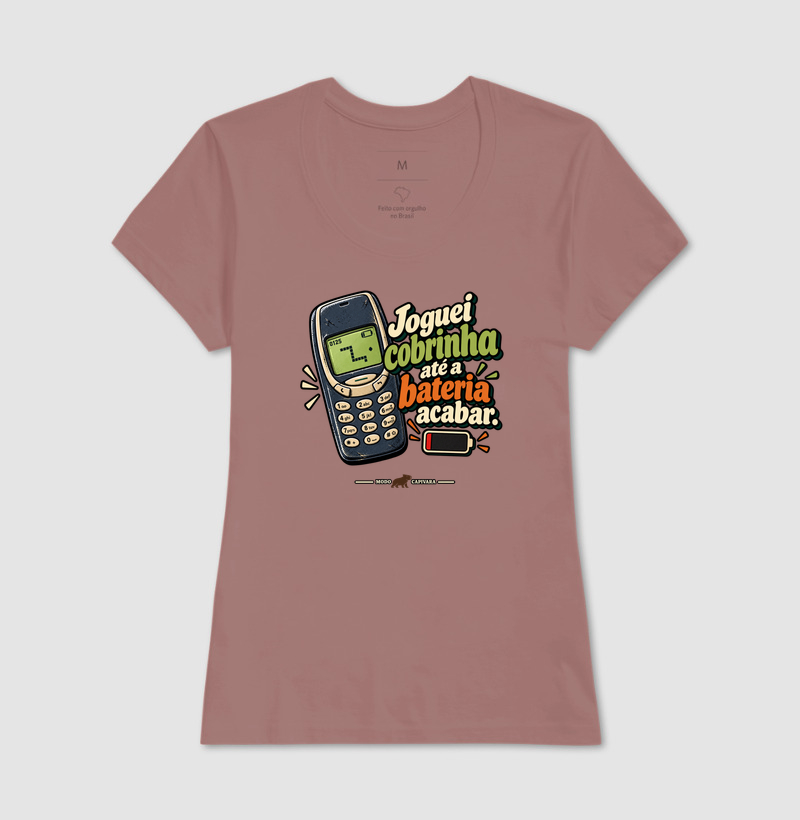 JOGUEI COBRINHA ATÉ A BATERIA ACABAR - Modo capivara - Camiseta - Imagem 17