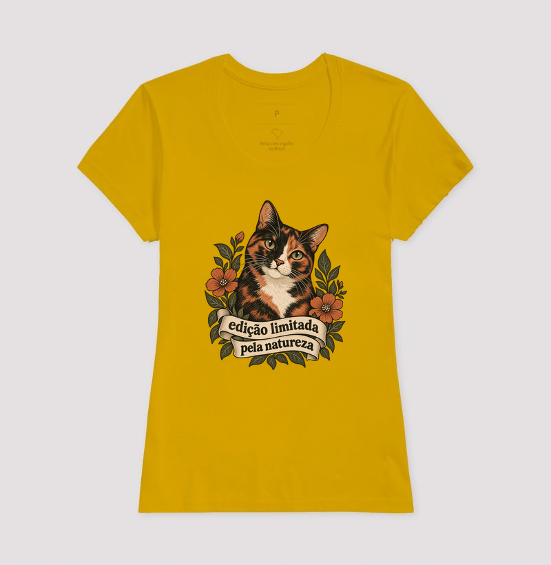 Camiseta Gata Tricolor "edição limitada pela natureza" | Pelo & Pano - Imagem 15
