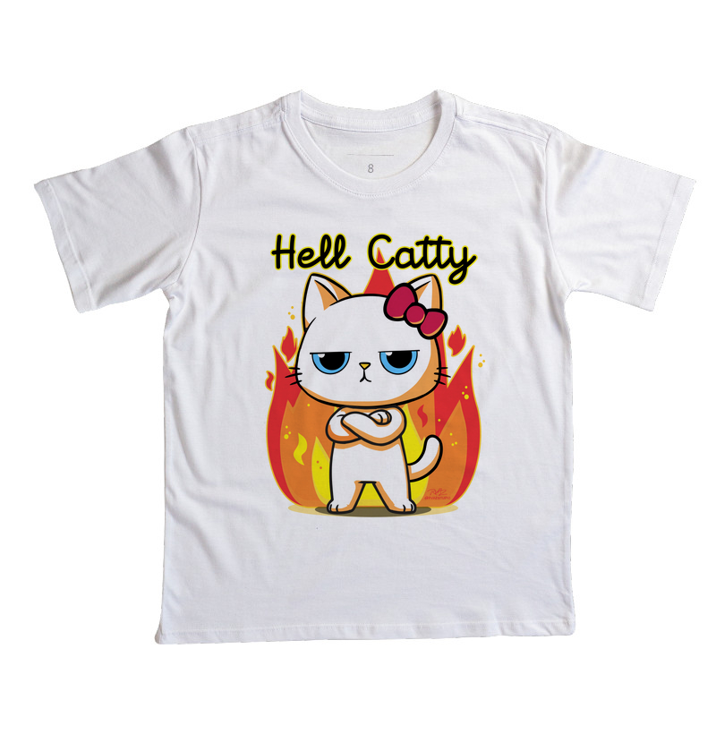 Camiseta Gato Sincero Hell Catty - Imagem 5
