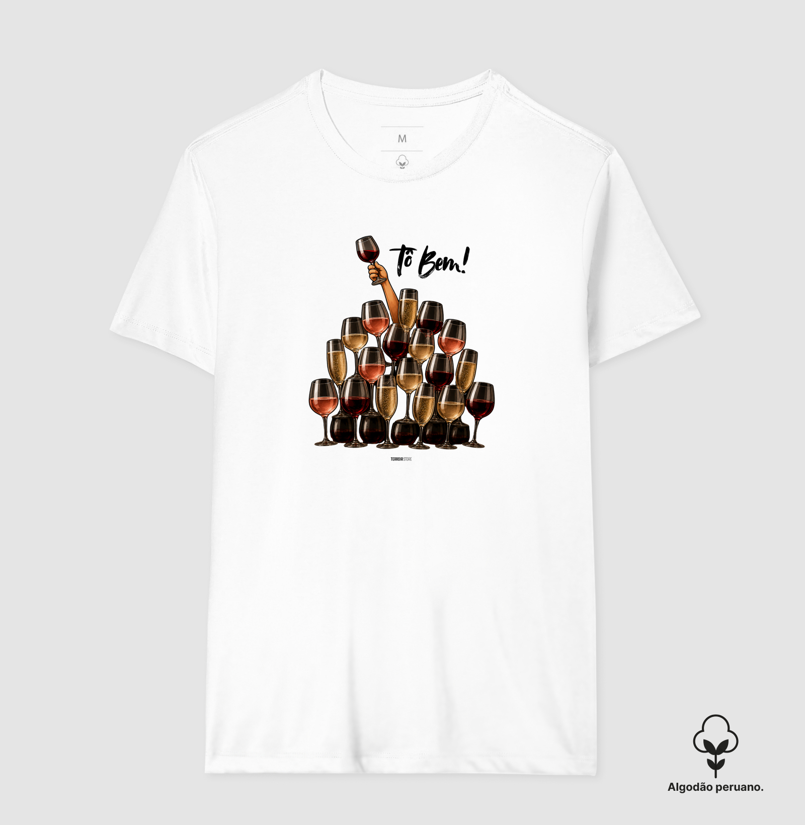 Camiseta Vinho - Tô Bem! - Taças - Imagem 9