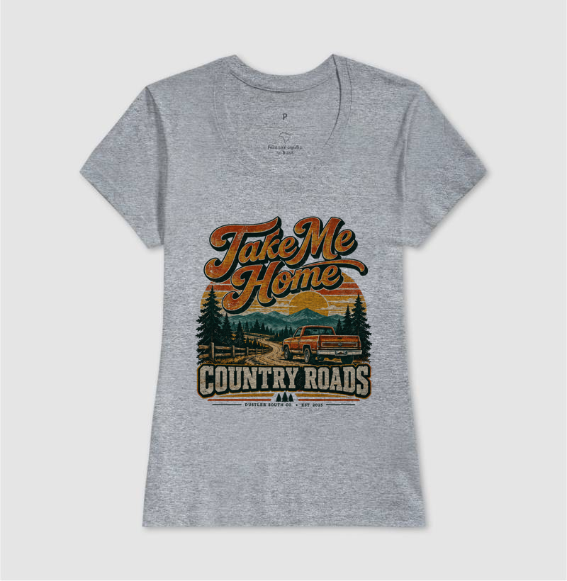 Baby Look Country Take Me Home Country Roads - Imagem 3