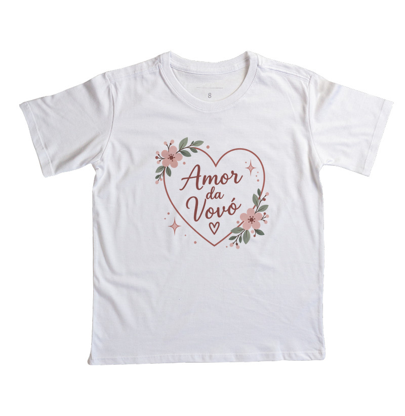 Amor da Vovó - coração e flores (infantil) - Imagem 3
