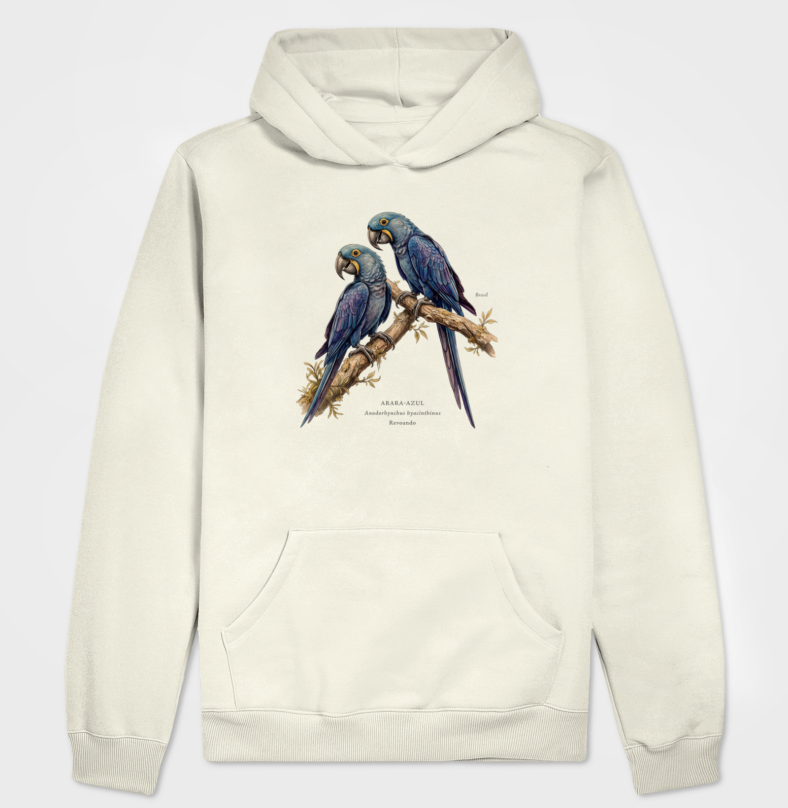 Naturalistas - Arara-azul - Moletom Hoodie - Imagem 5