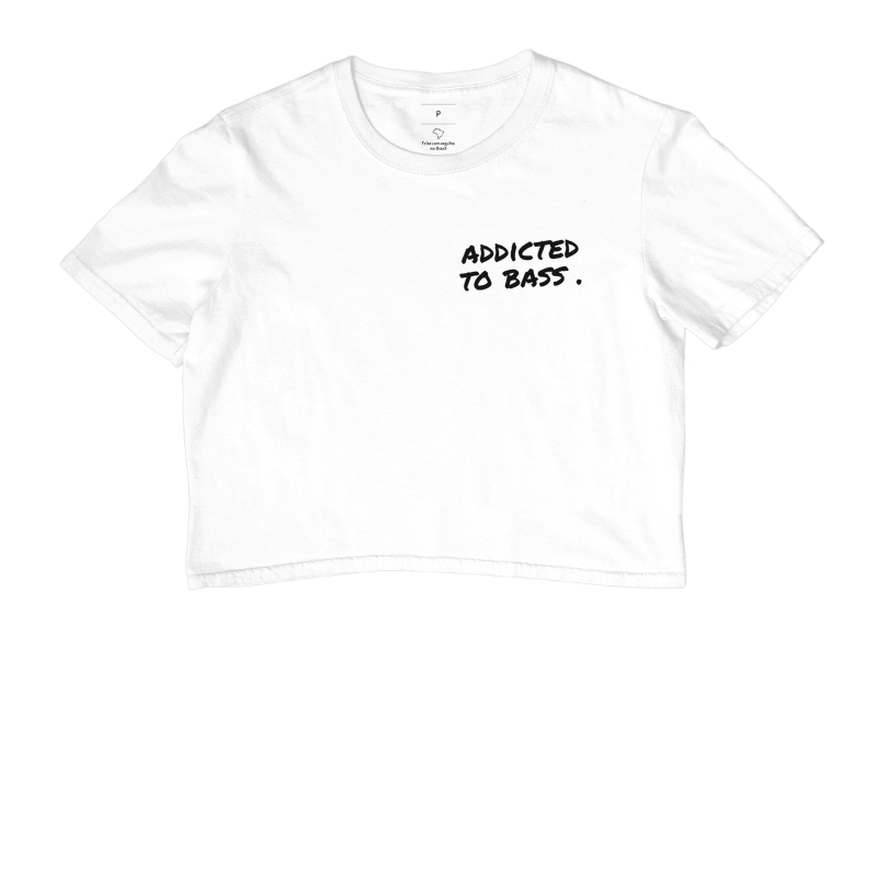 ADDICTED TO BASS — Camiseta Cropped - Imagem 3