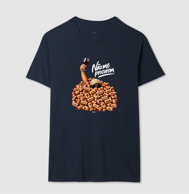 Camiseta “Não Me Procurem” – Wine Lifestyle - Versão Boné - Imagem 6
