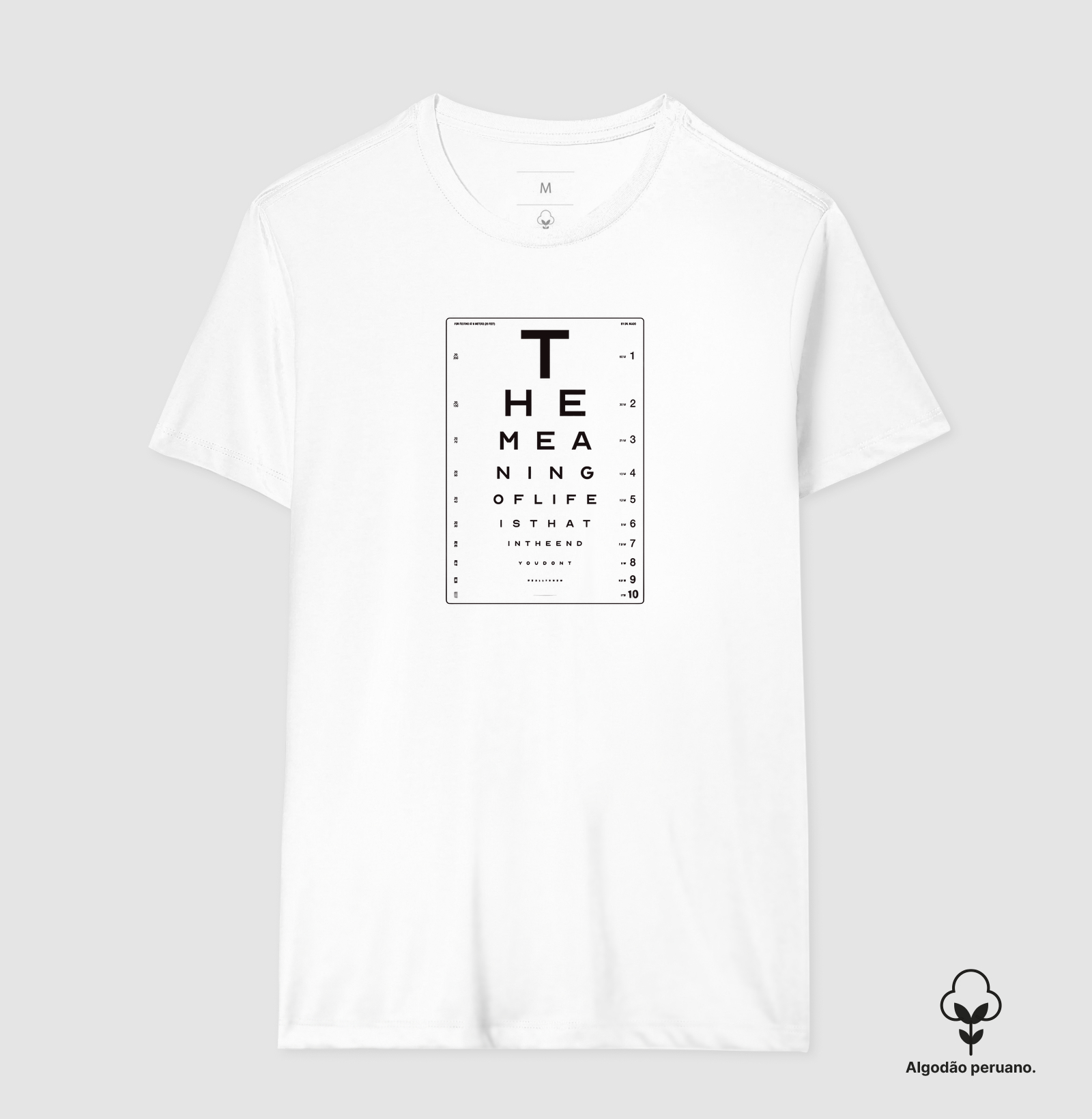 Camiseta Algodão Peruano O Sentido da Vida - Imagem 3