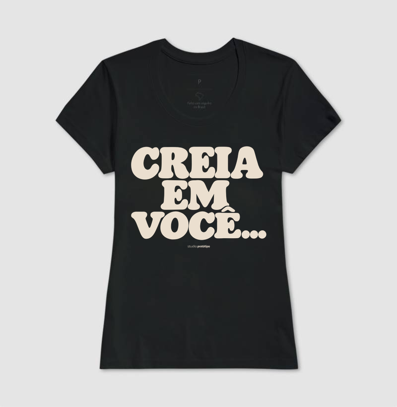 Camiseta Creia em Você (estampa G) - Imagem 3