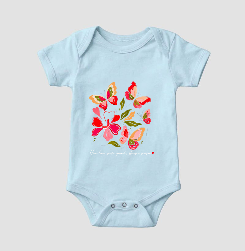 Camiseta Viva leve, Sonhe grande, Floresça sempre. - Imagem 4