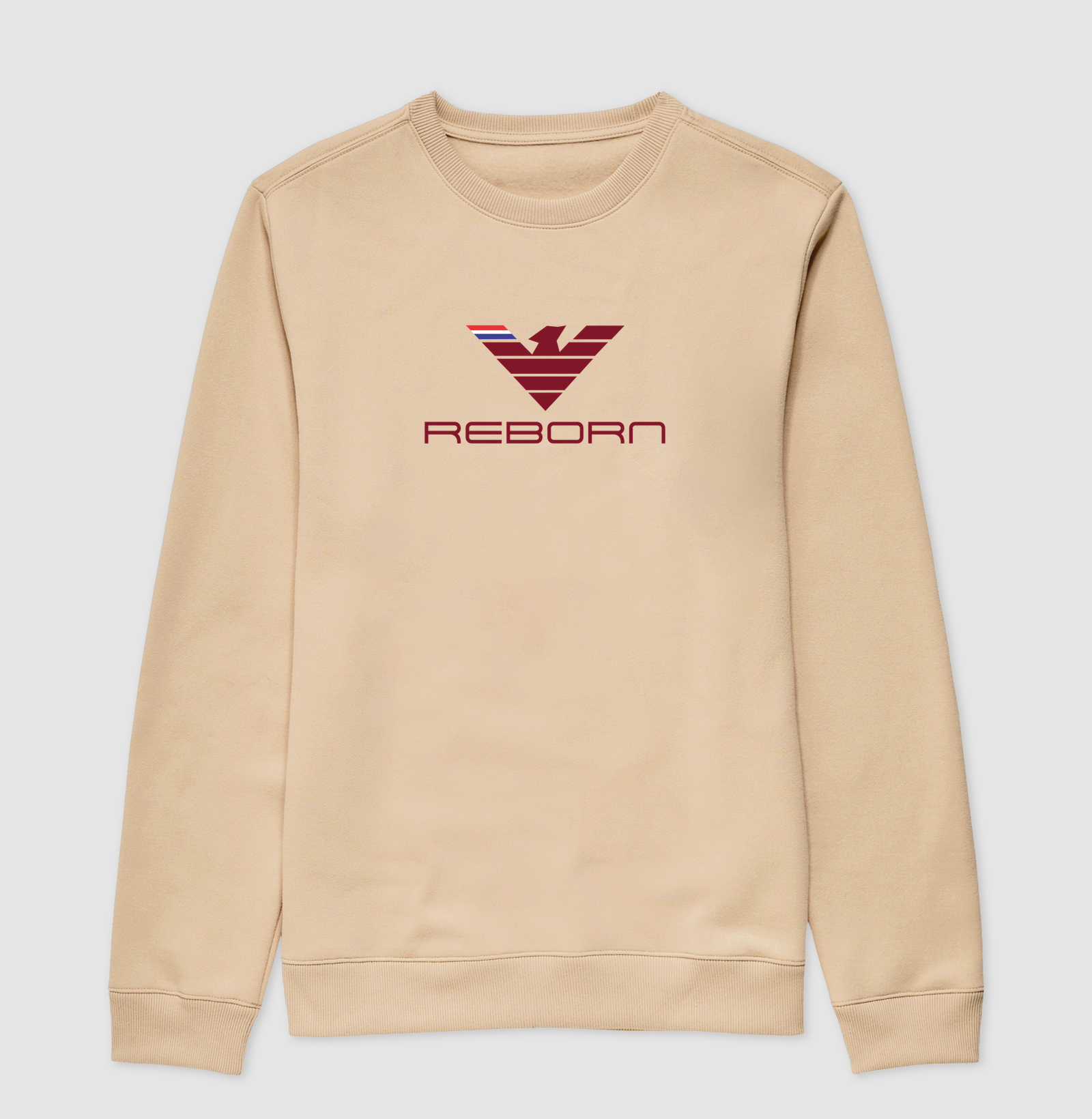 REBORN — RENASCER. MAIS FORTE. MAIS ALTO. Uma obra de arte no peito. Acima, a fênix — imponente, elegante, em tons que brilham com nobreza sobre o branco puro. Suas linhas são precisas, definidas, perfeitas: não é só um símbolo, é a promessa de quem nunca se deita. - Imagem 3