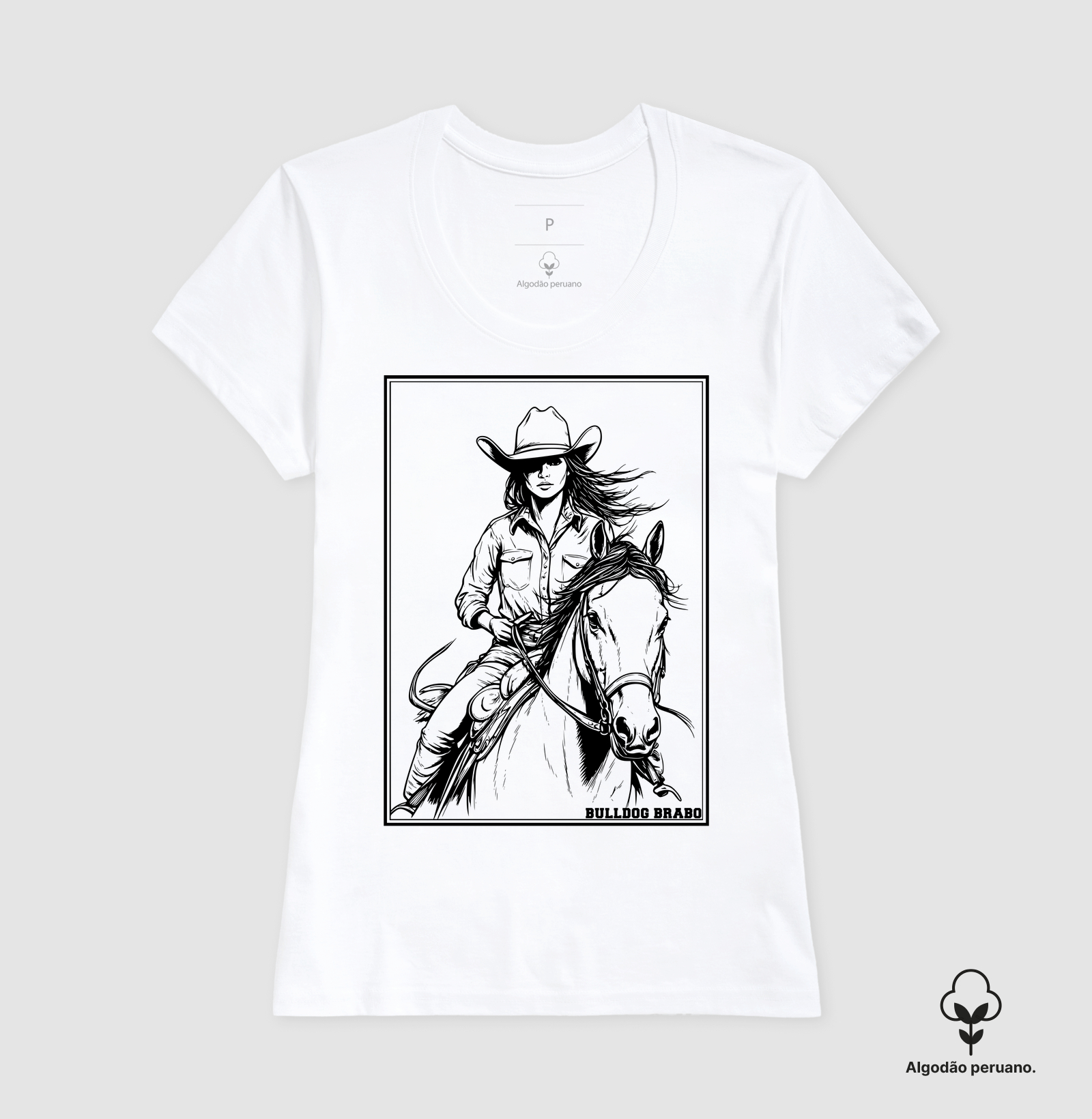 Quadro Cowgirl Bulldog Brabo - Imagem 6