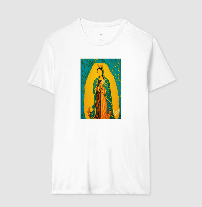 Camiseta Nossa Senhora de Guadalupe Arte Sacra - Imagem 4