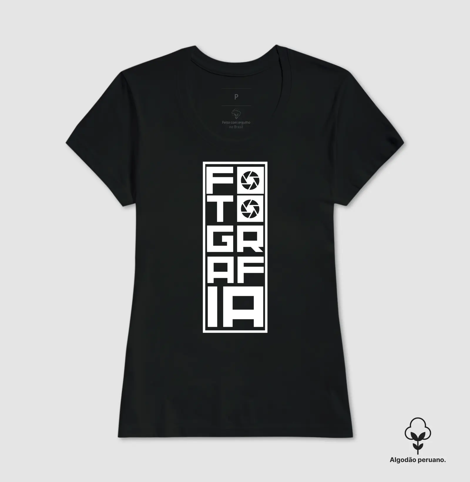 Camiseta Premium algodão Peruano mini fotografia - Imagem 2