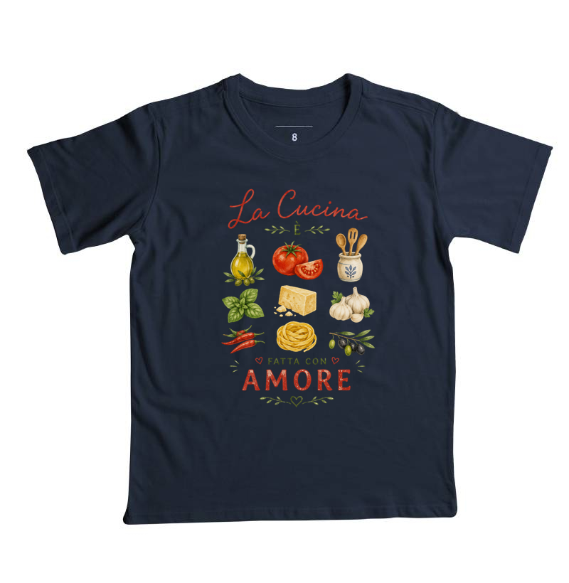 Camiseta Kids Cucina e Amore - Imagem 5