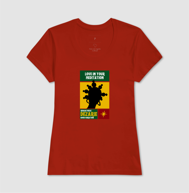 Love In Your Meditation. Coleção Reggae.  Masculino e feminino. Algodão Premium. - Imagem 12