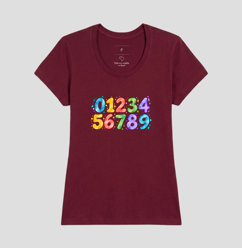 Camiseta Números em Cores - Imagem 20