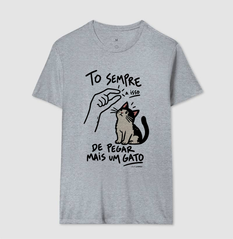 Camiseta Tô Sempre a Isso de Pegar Mais um Gato - Imagem 8