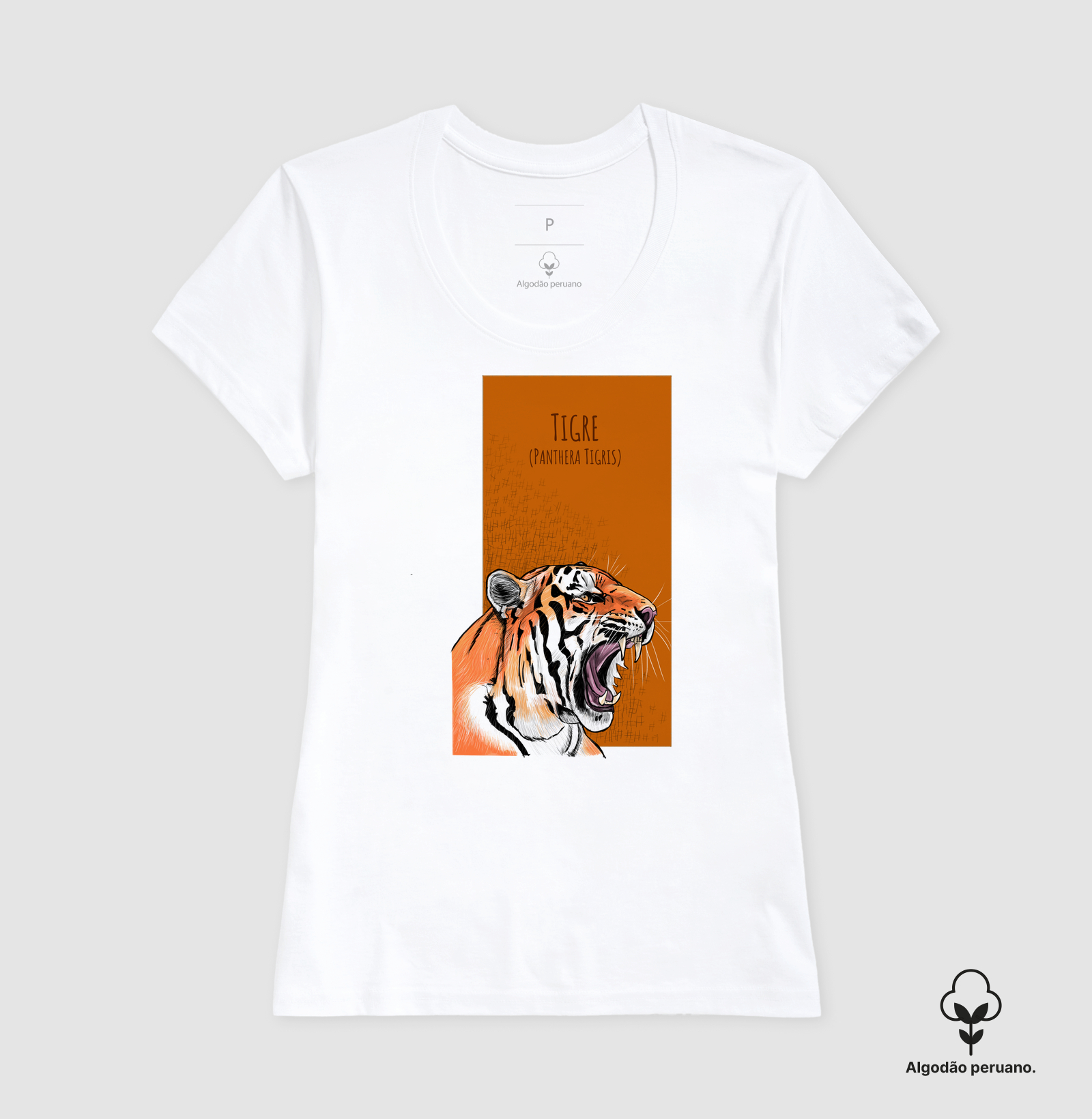 Camiseta Algodão Peruano Tigre - Imagem 9