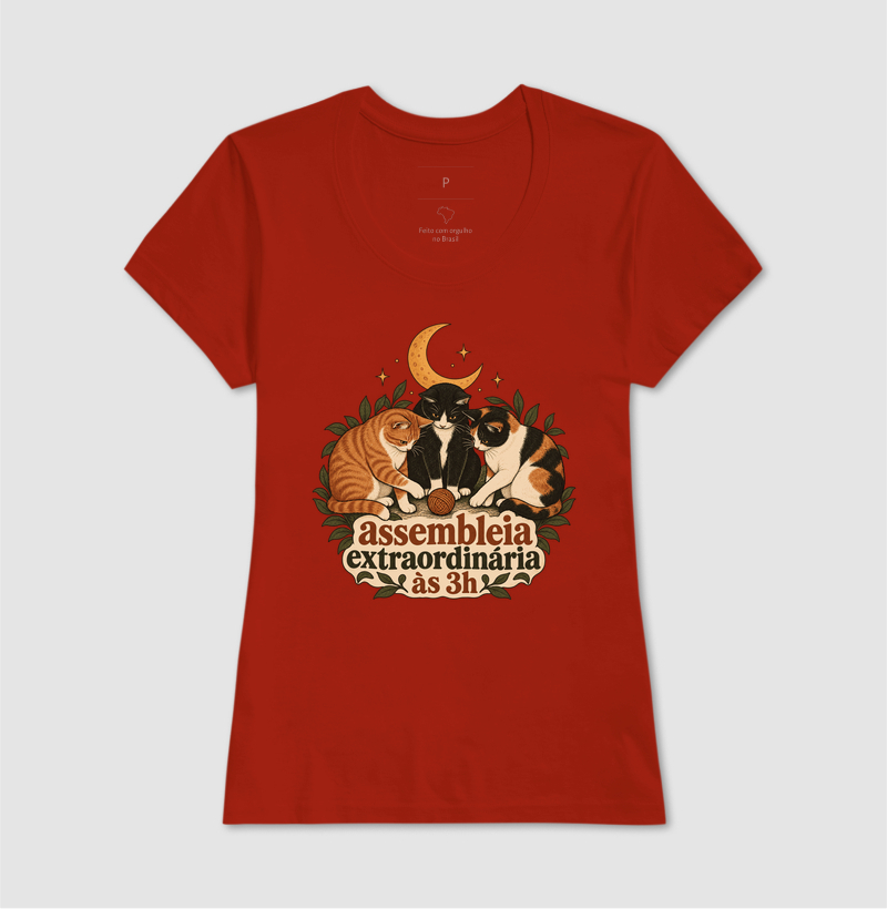 Camiseta Vários Gatos "assembleia extraordinária às 3h" | Pelo & Pano - Imagem 11