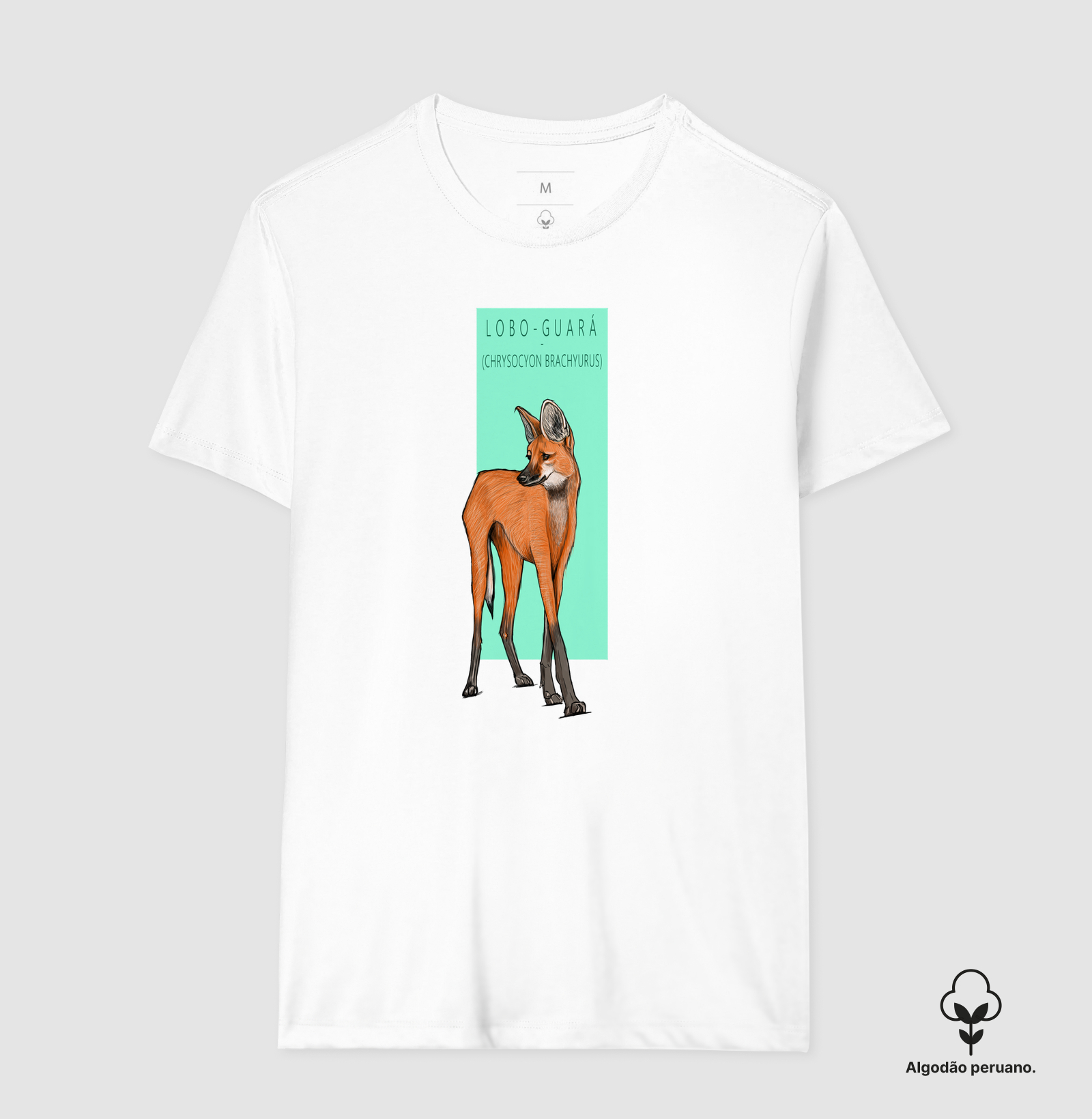 Camiseta Algodão Peruano Lobo-guará - Imagem 2