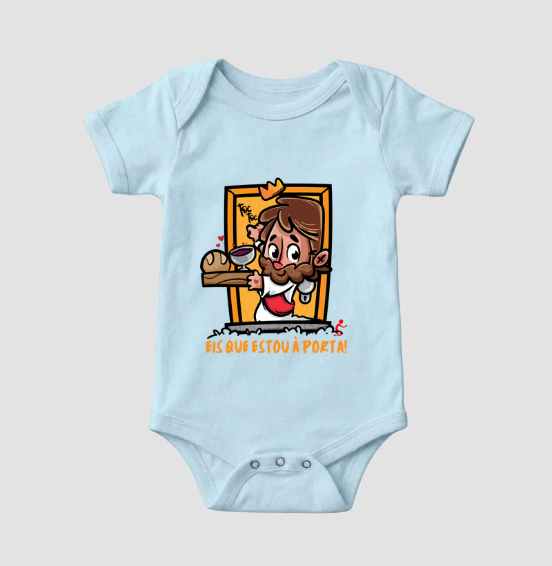 Body Infantil Cristão Jesus Está à Porta - Imagem 4