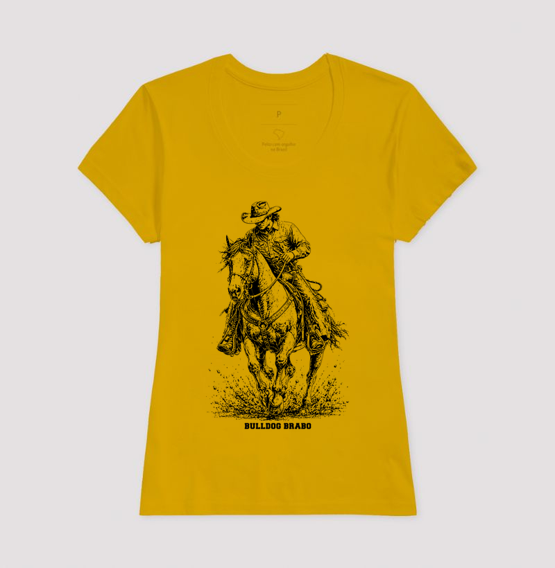 Cowboy Riding Horse Bulldog Brabo - Imagem 16