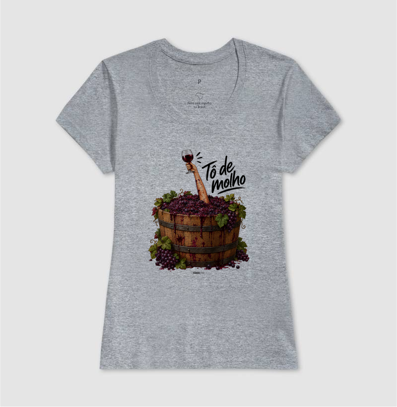 Camiseta Vinho - “Tô de Molho” – Humor & Wine Mood - Imagem 9