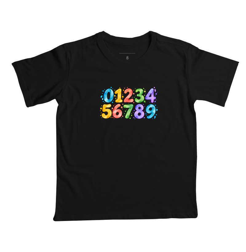 Camiseta Infantil Números em Cores - Imagem 8