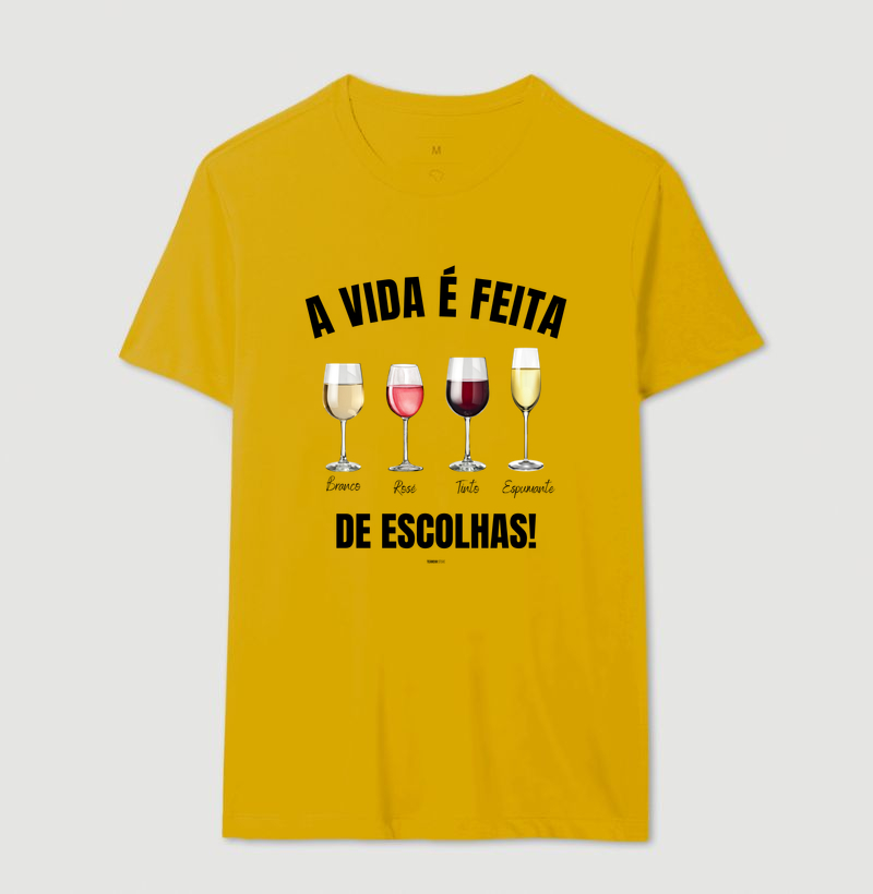 Camiseta Vinho - A Vida é feita de escolhas 2 - Imagem 12