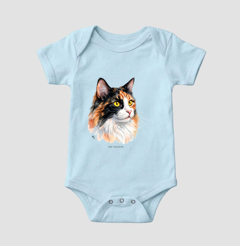 Gatos - SRD Tricolor - Body Infantil - Imagem 6