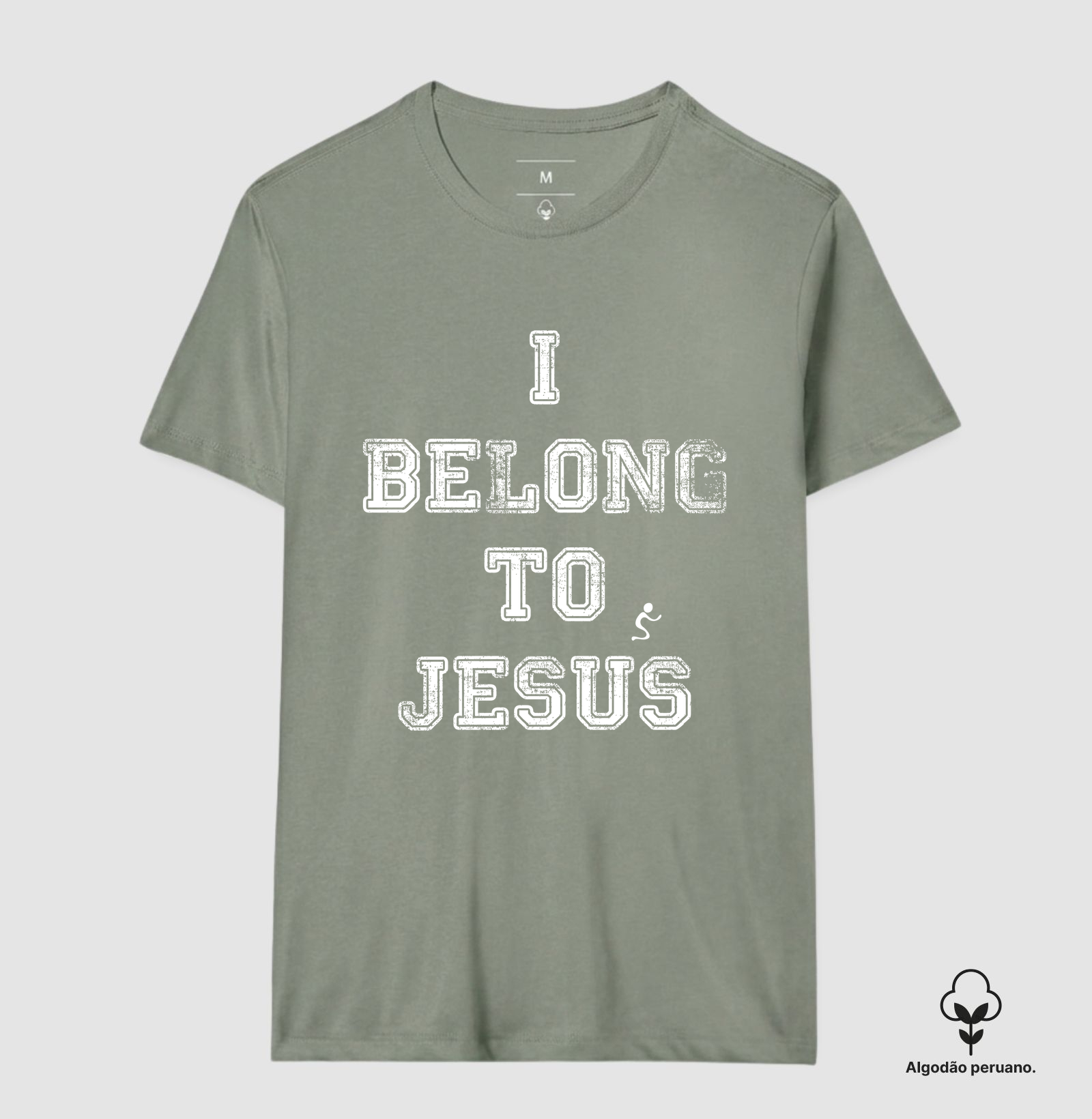 Camiseta Algodão Peruano I Belong to Jesus Pertenço a Jesus - Imagem 4