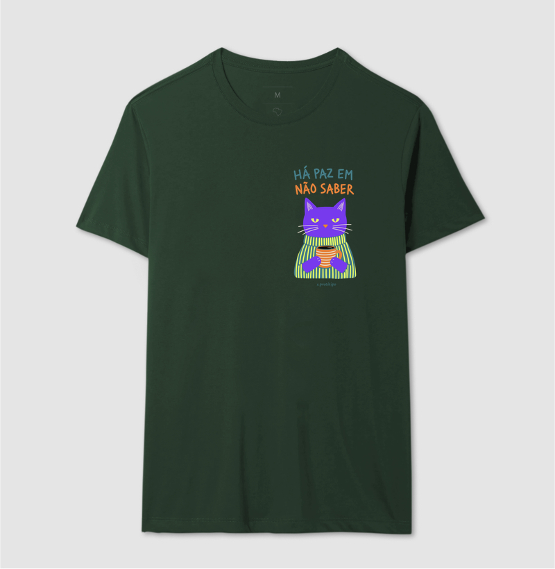 Camiseta Há Paz em Não Saber (estampa P) - Imagem 10