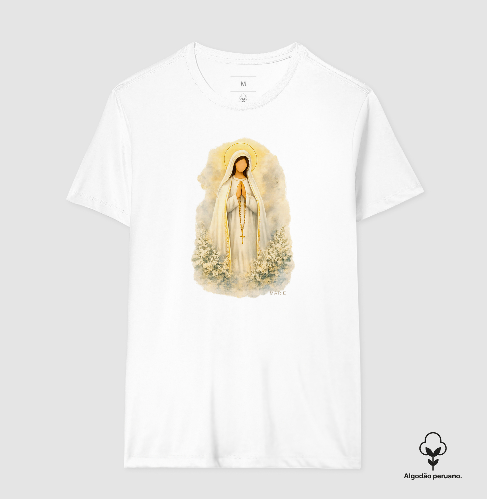 Nossa Senhora de Fátima Aquarela - Imagem 2