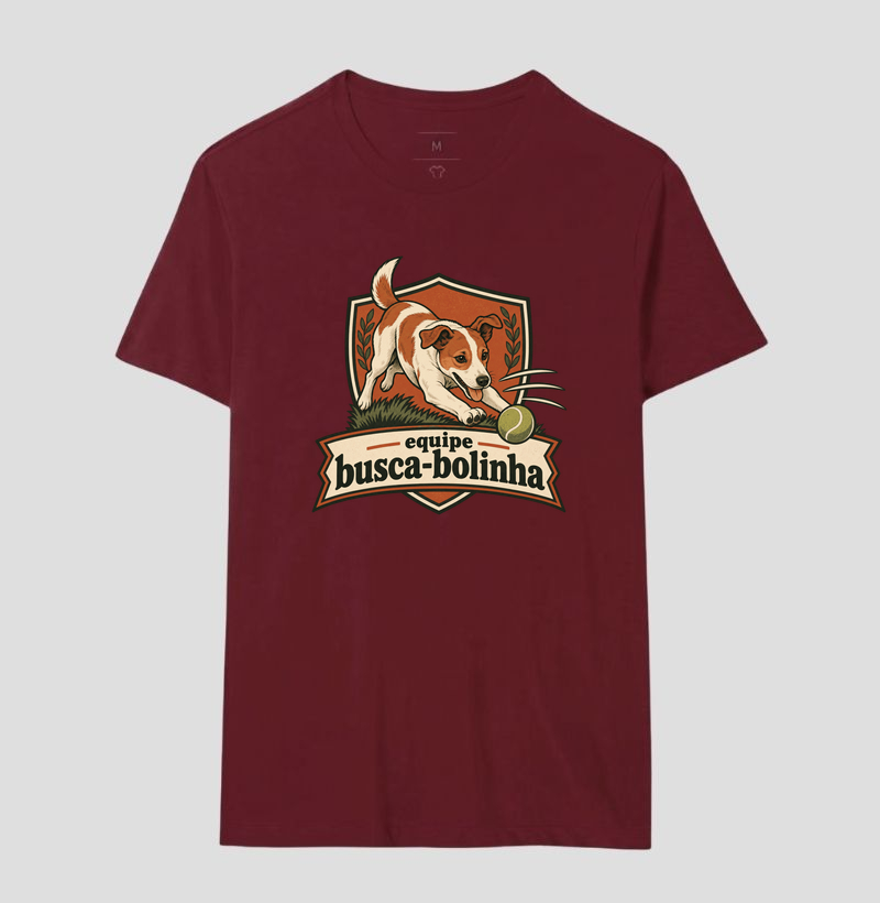 Camiseta Cachorro Bolinha "equipe busca-bolinha" | Pelo & Pano - Imagem 18